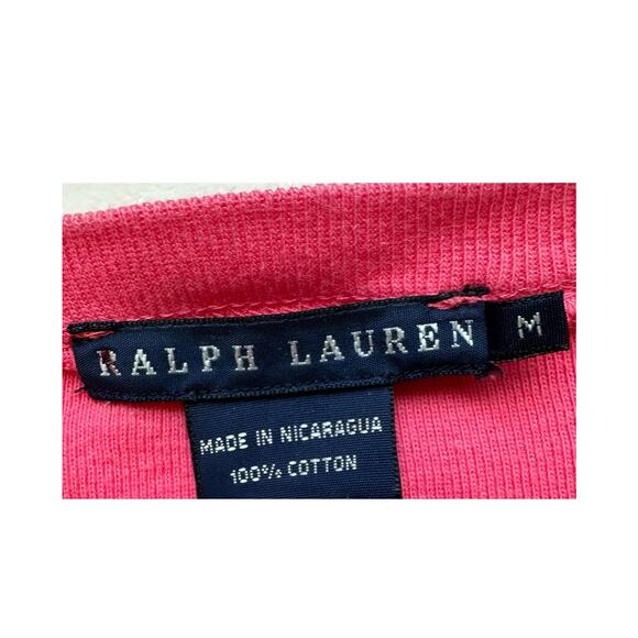 Ralph Lauren Blue Label Pink Short sleeve crew neck t-shirt Medium - Picture 2 of 5
